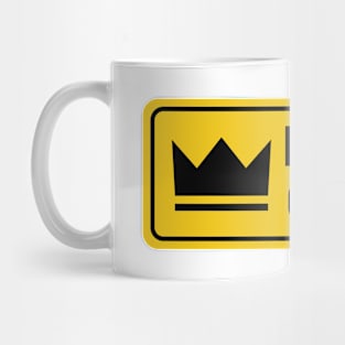 Drama Queen yellow warning sign Mug